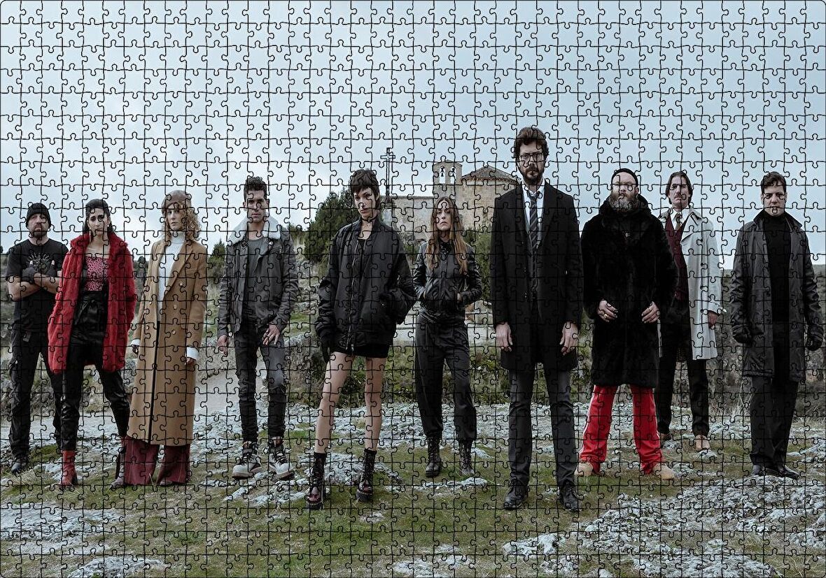 Cakapuzzle La Casa De Papel Tam Kadro Puzzle Yapboz MDF Ahşap