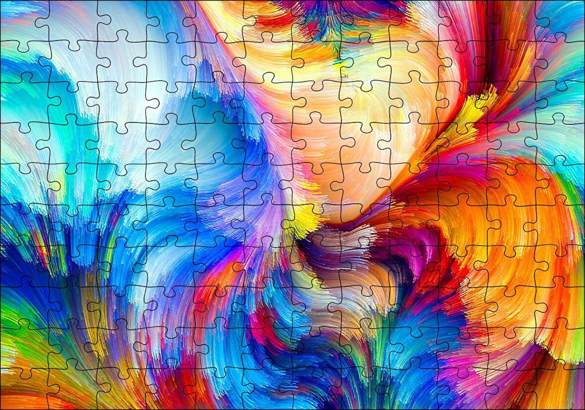 Cakapuzzle Rengarenk Çiçekler Üzerinde Rengarenk Kelebekler Puzzle Yapboz MDF Ahşap