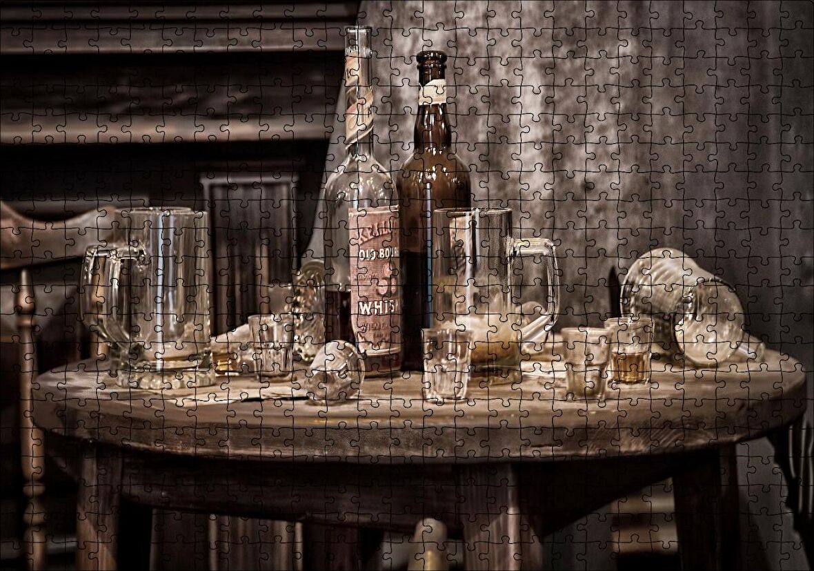 Cakapuzzle Arpa Suyu Kadehler Görseli Puzzle Yapboz MDF Ahşap