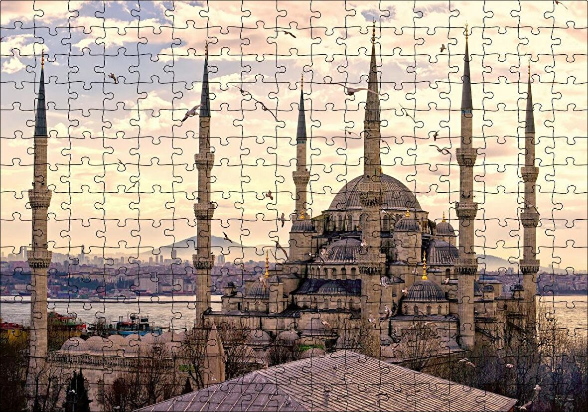 Cakapuzzle İstanbul Sultan Ahmet Camii Görseli Puzzle Yapboz MDF Ahşap