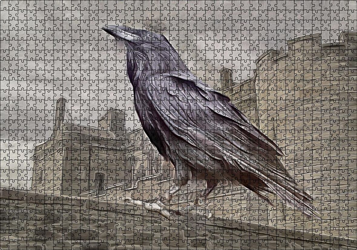 Cakapuzzle Kuzgunların Kralı Görseli Puzzle Yapboz MDF Ahşap