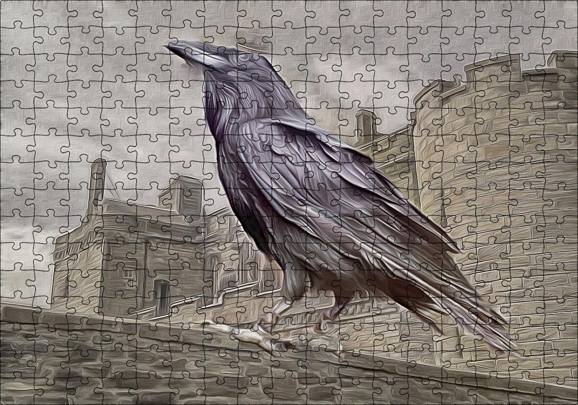 Cakapuzzle Kuzgunların Kralı Görseli Puzzle Yapboz MDF Ahşap