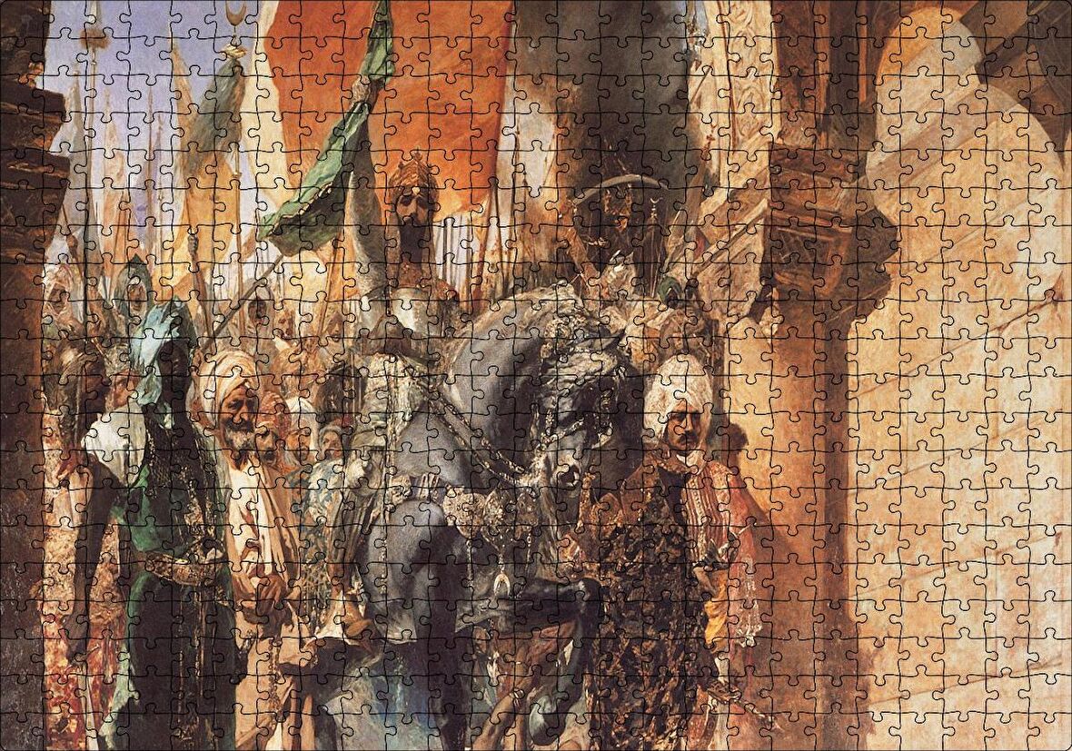 Cakapuzzle Osmanlı Padişahı Fatih Sultan Mehmet Feti Görseli Puzzle Yapboz MDF Ahşap