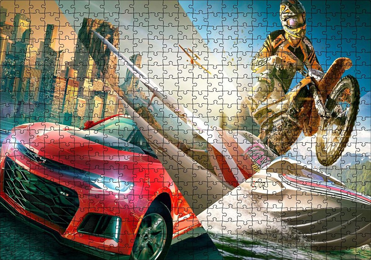 Cakapuzzle The Crew 2 Video Game 2018 Görseli Puzzle Yapboz MDF Ahşap