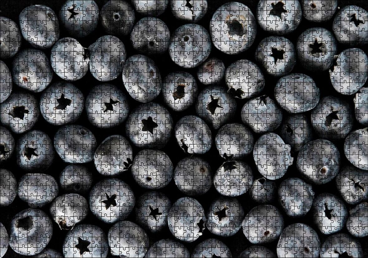 Cakapuzzle Yabanmersini Meyveleri Yanaşık Düzen Puzzle Yapboz MDF Ahşap