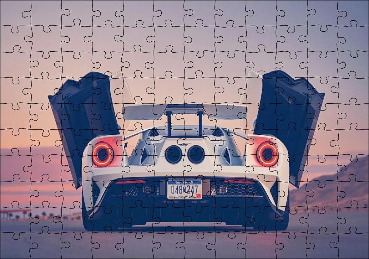 Cakapuzzle 2017 Ford GT Beş Sürüş Modu Görseli Puzzle Yapboz MDF Ahşap