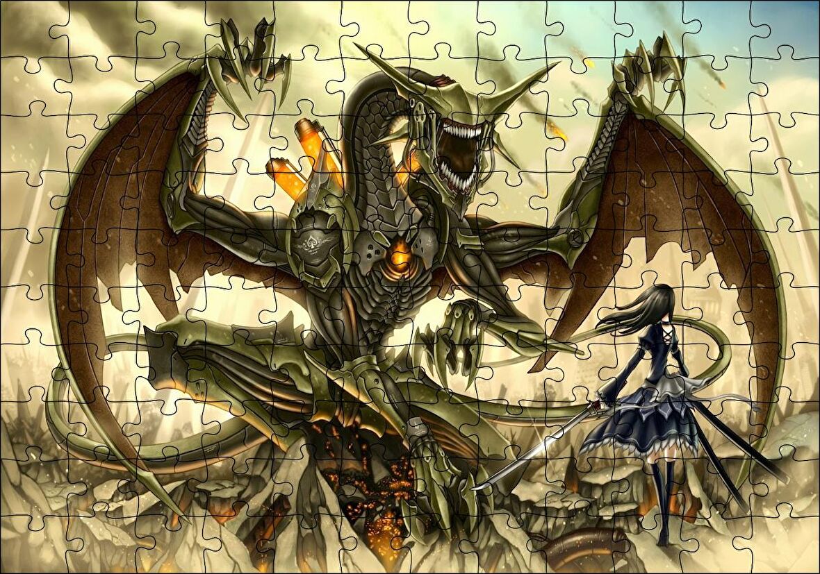 Cakapuzzle Anime Kızları Anime Gia Puzzle Yapboz MDF Ahşap