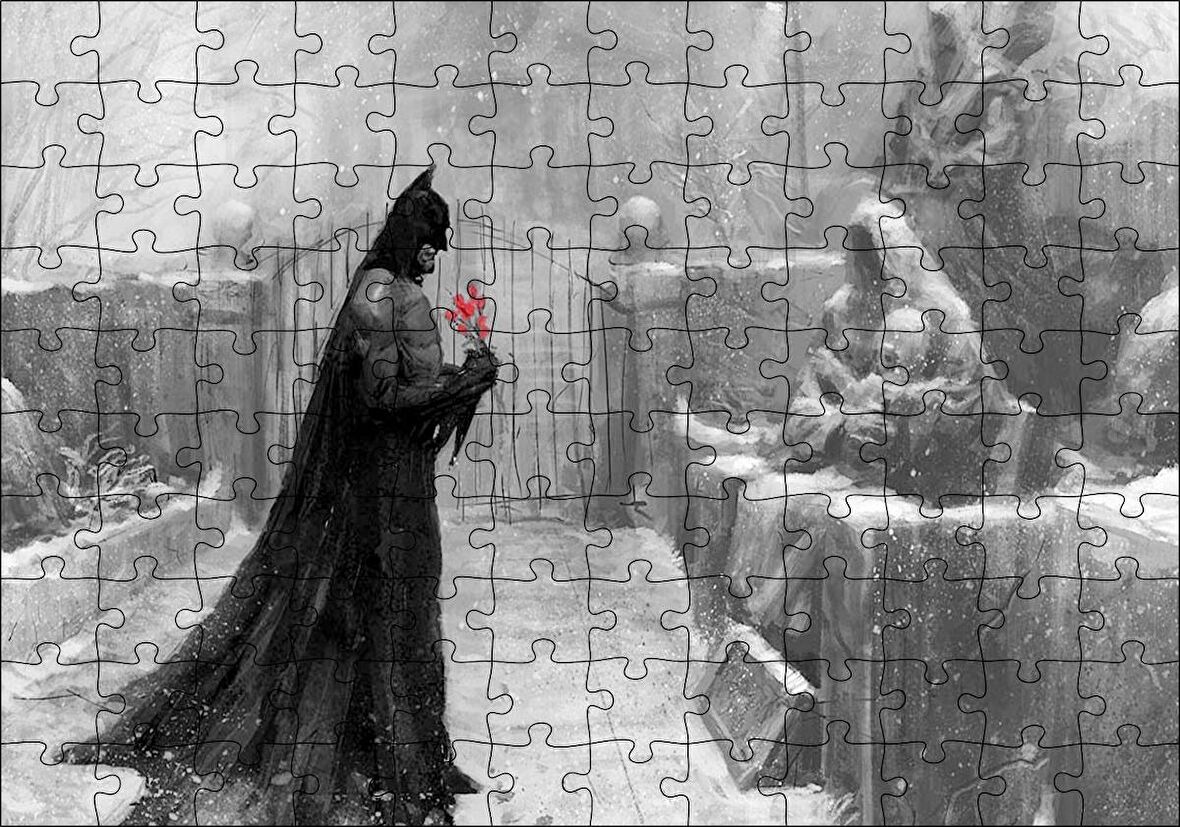 Cakapuzzle Batman Mezarlığı Görseli Puzzle Yapboz MDF Ahşap