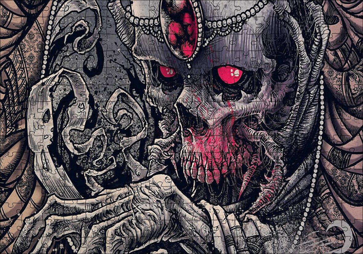 Cakapuzzle Carnifex Die Without Hope Görseli Puzzle Yapboz MDF Ahşap