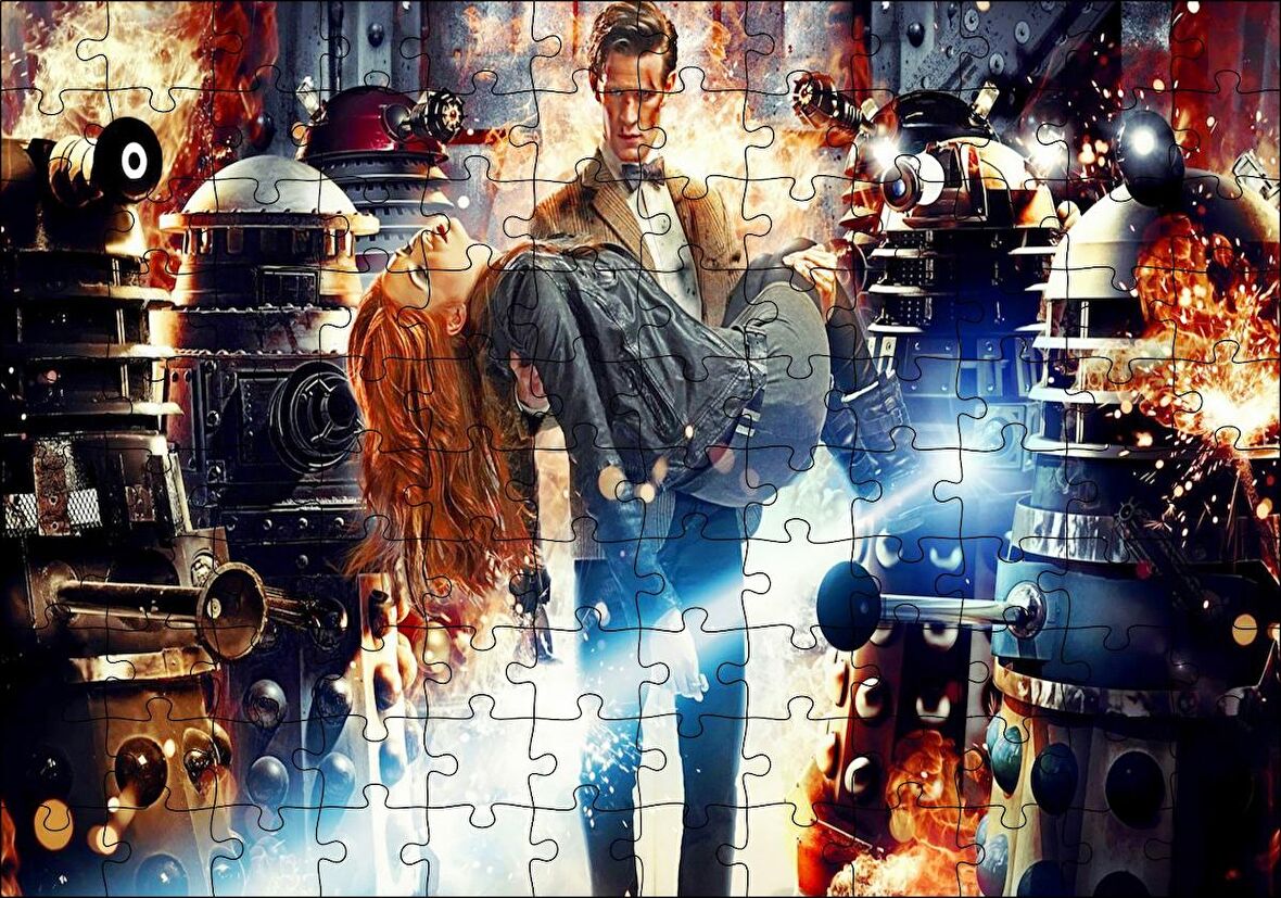 Cakapuzzle Doctor Who 7. Sezon Görseli Puzzle Yapboz MDF Ahşap