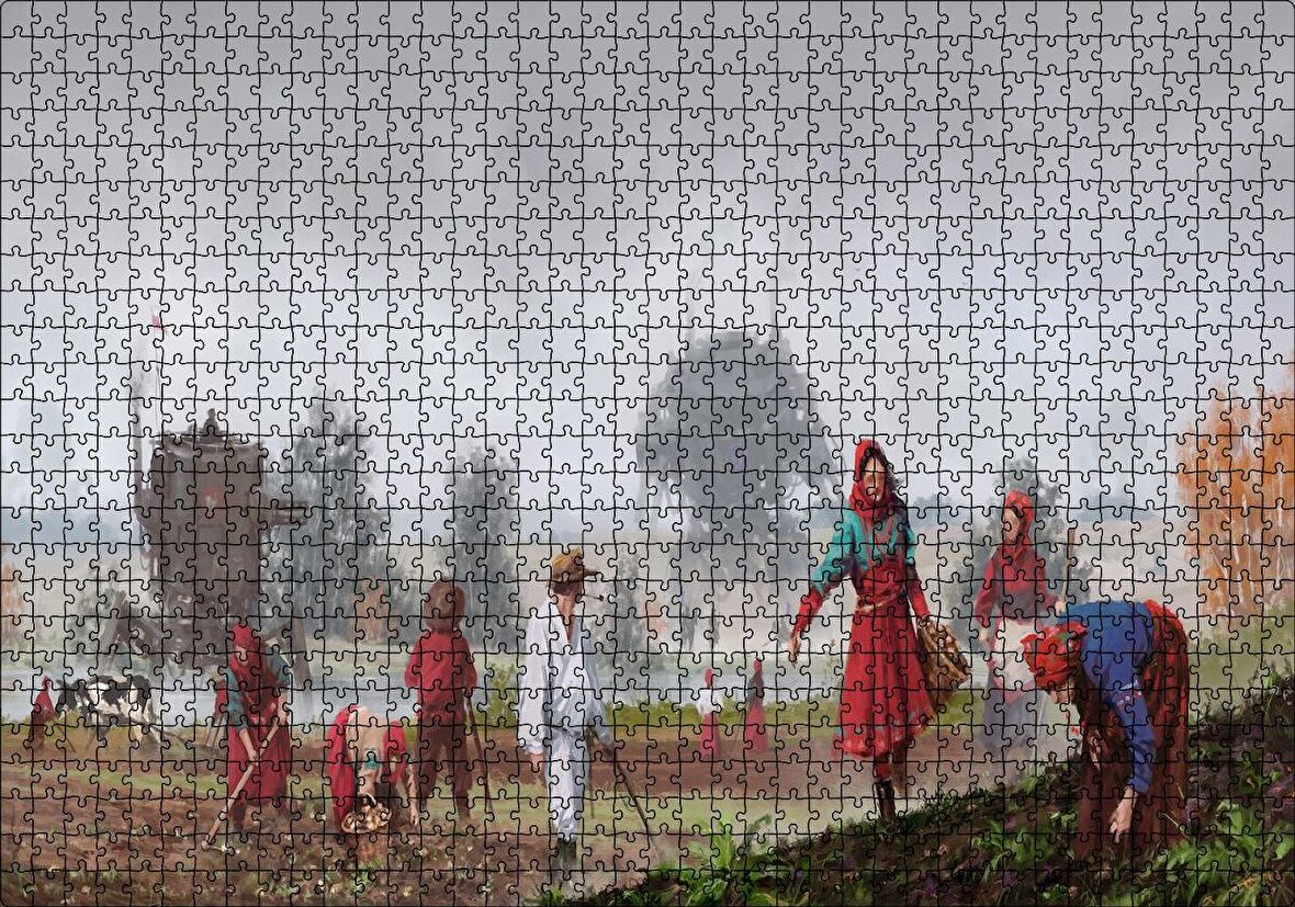 Cakapuzzle Jakub Rozalkinin 1920 Serisinden Görsel Puzzle Yapboz MDF Ahşap