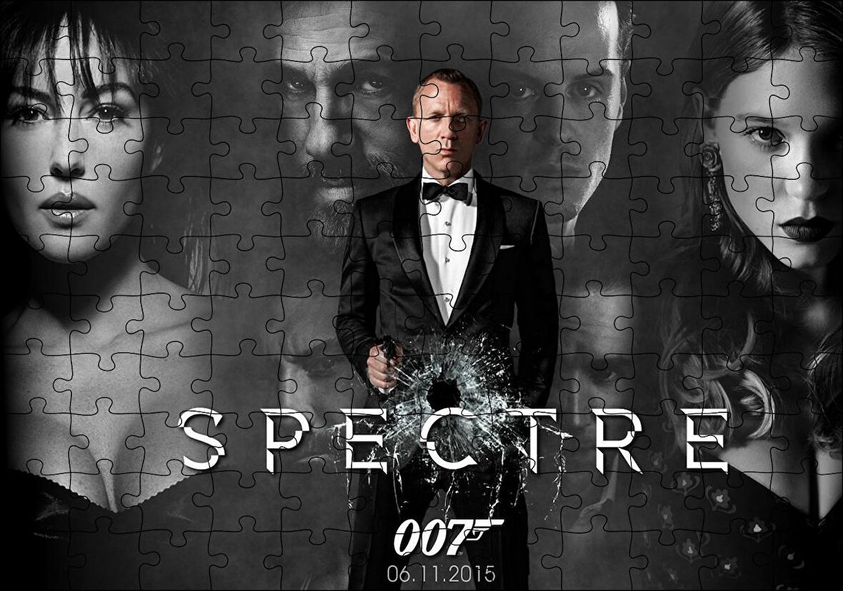 Cakapuzzle James Bond Spectre 007 Puzzle Yapboz MDF Ahşap