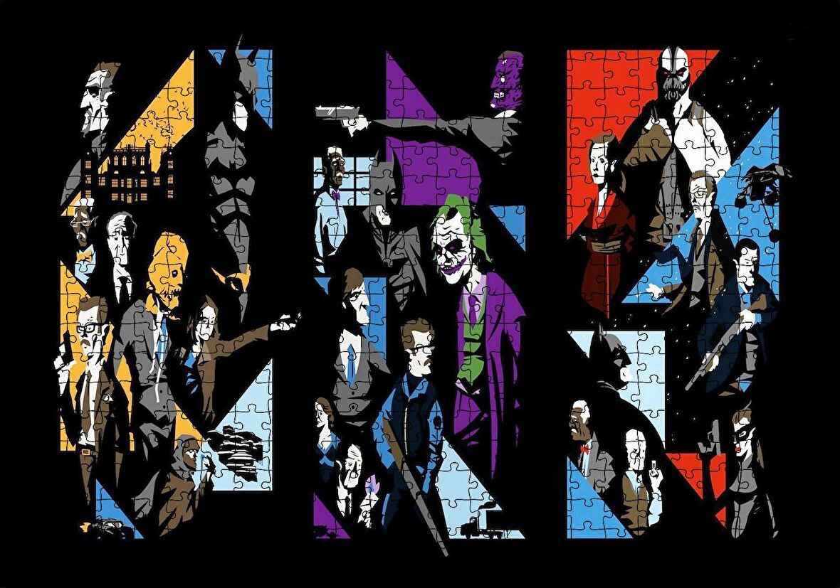 Cakapuzzle Kara Şövalye Sanat Afişi Puzzle Yapboz MDF Ahşap