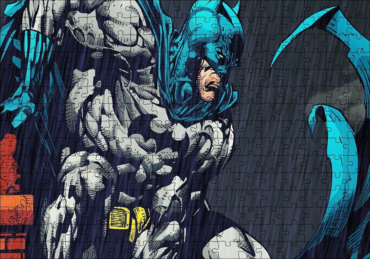 Cakapuzzle Süper Kahraman Batman Çizgi Roman Görseli Puzzle Yapboz MDF Ahşap