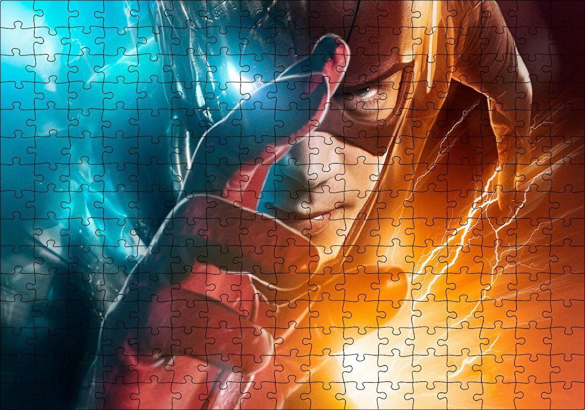 Cakapuzzle The Flasch Sezon 9 Film Görseli Puzzle Yapboz MDF Ahşap