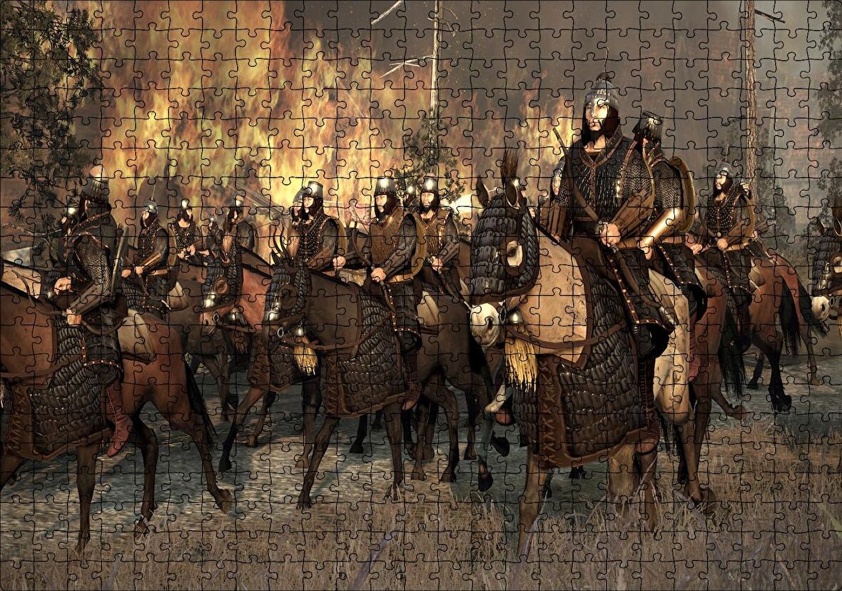 Cakapuzzle Total War Attila Puzzle Yapboz MDF Ahşap