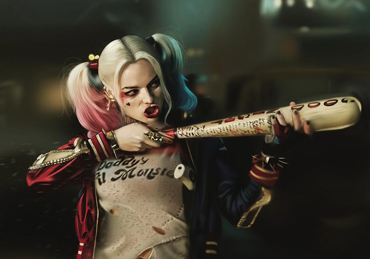 Cakapuzzle  Harley Queen Sopalı Puzzle Yapboz MDF Ahşap