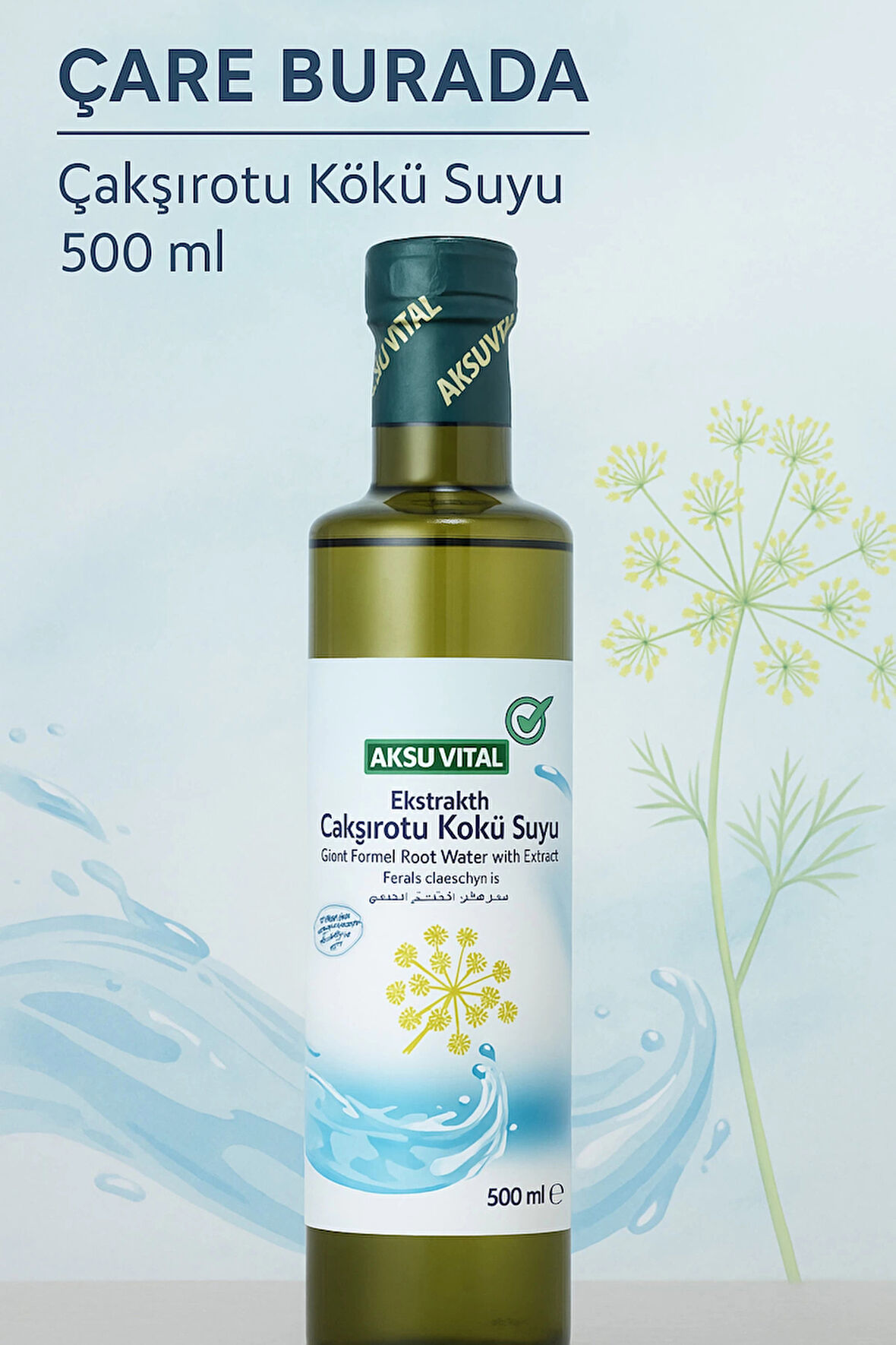 Ekstraktlı Çakşırotu Kökü Suyu 500 ml