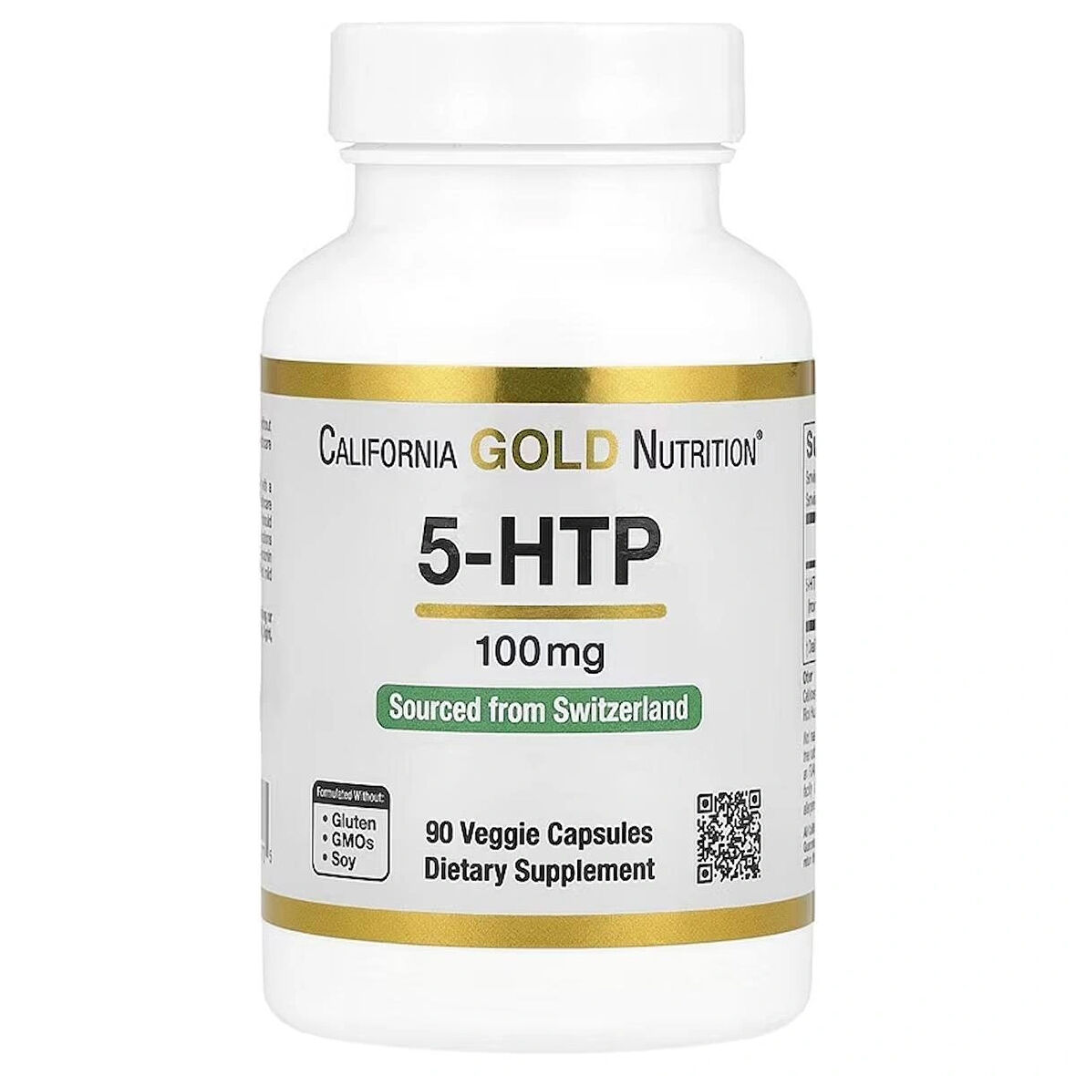 California Gold Nutrition 5-HTP Healthy Mood Sleep & Appetite 100 mg 90 Veggie Caps