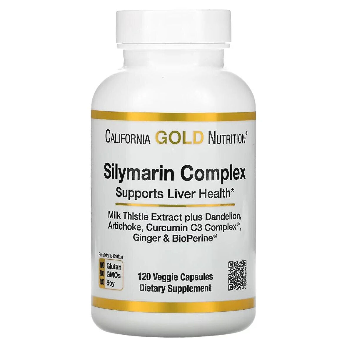 California Gold Nutrition Silymarin Milk Thistle Karaciğer koruyucu Liv52 Complex 120 Veggie Kapsül