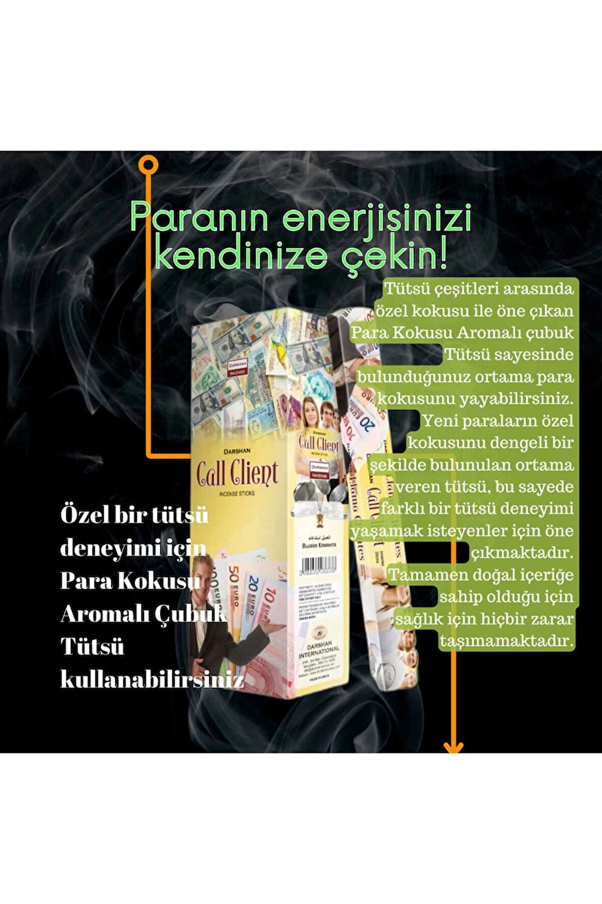 Call Client Müsteri Çekme Tütsü 20 Çubuk