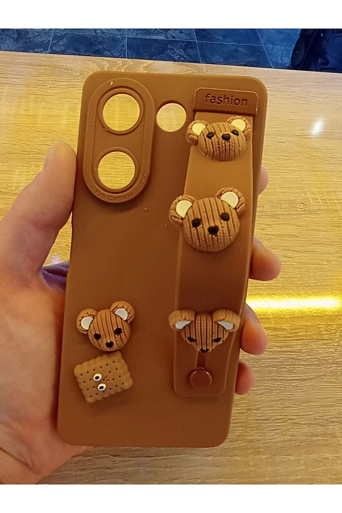 Tecno Camon 20 Uyumlu Bobby Kapak El Tutmalı Kamera Korumalı Kılıf