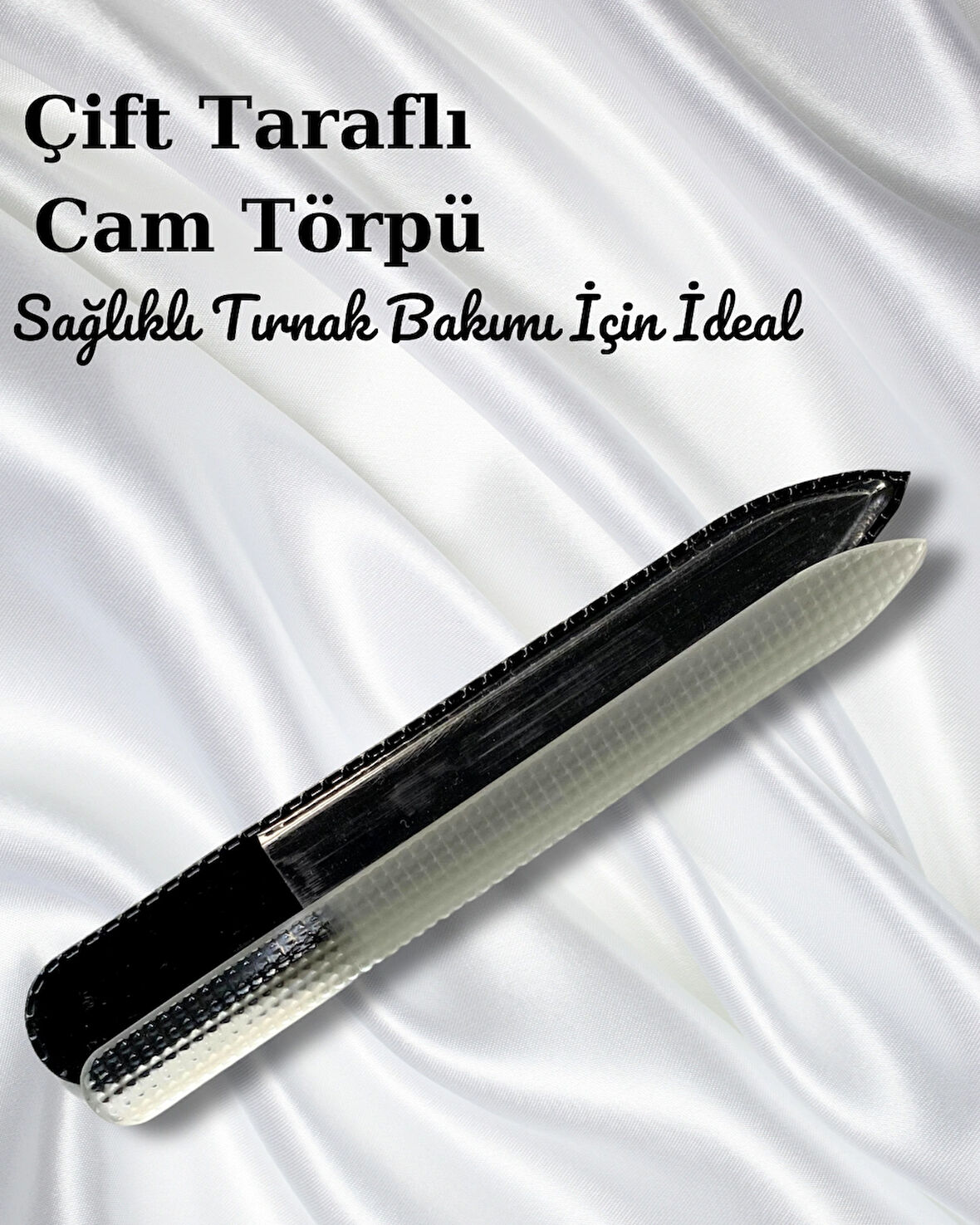 Çift Taraflı Cam Tırnak Törpüsü – Sağlıklı Tırnak Bakımı için Cam Törpü