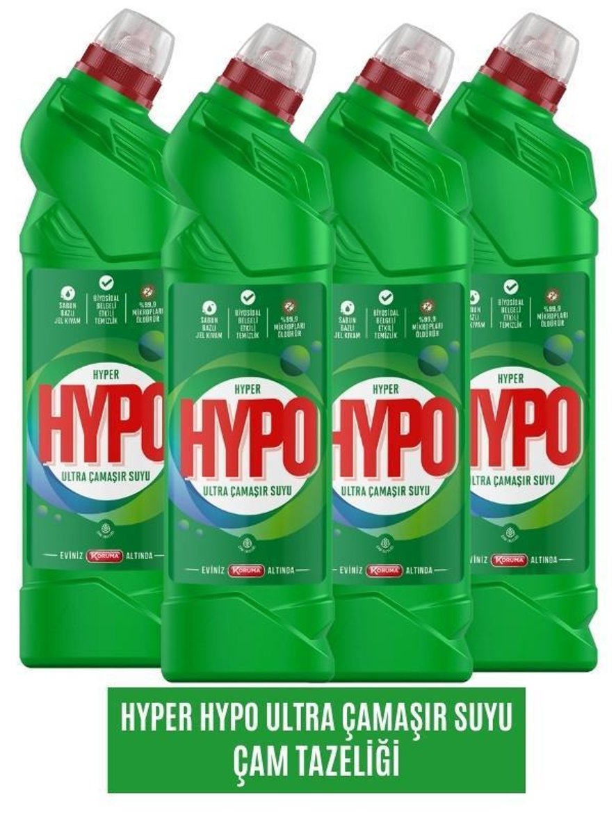 Hyper Hypo Ultra Normal Sıvı Çamaşır Suyu 4 x 750 ml Fiyatları ve ...