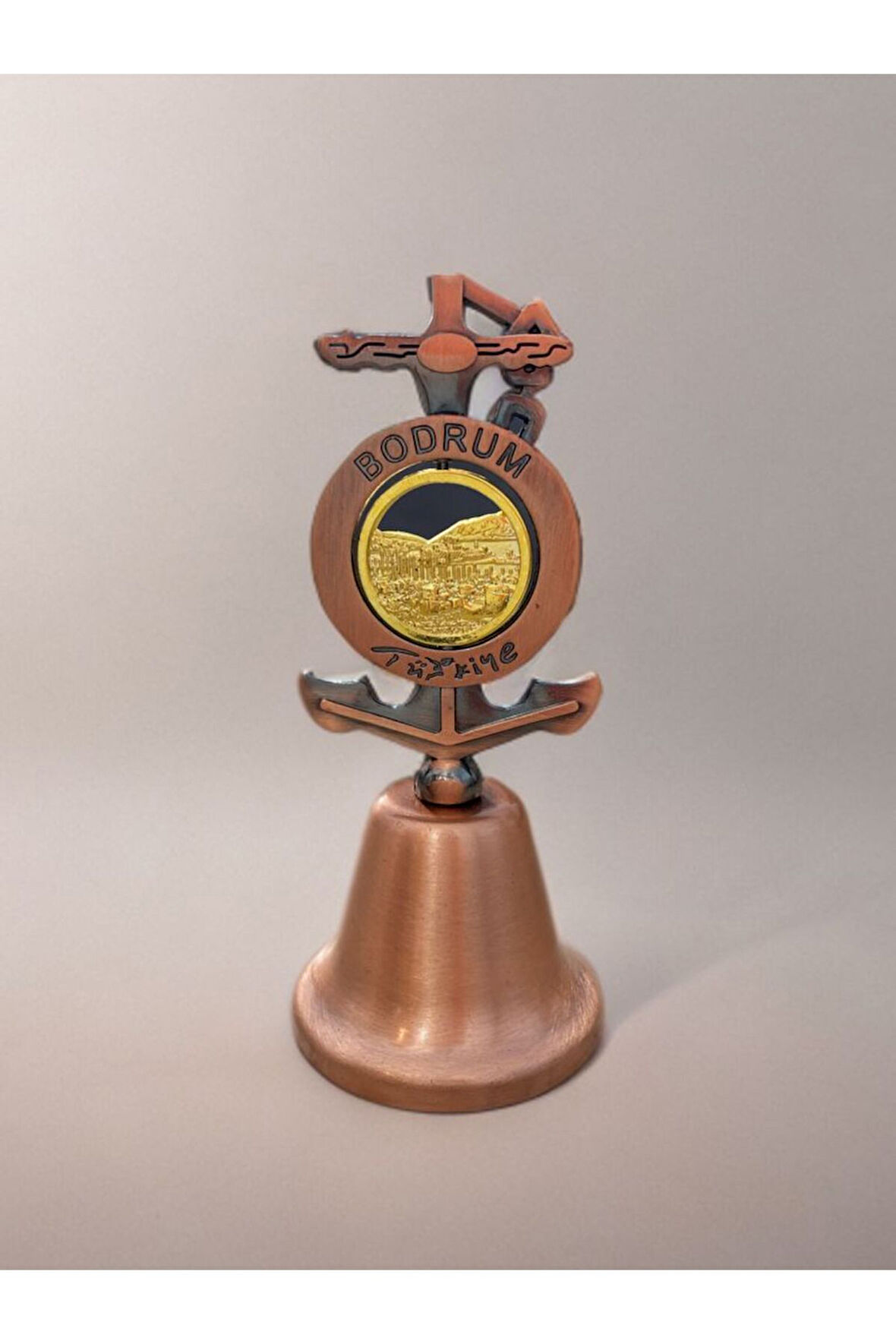 BODRUM Temalı Metal Çan 4,5cm x 9,5cm
