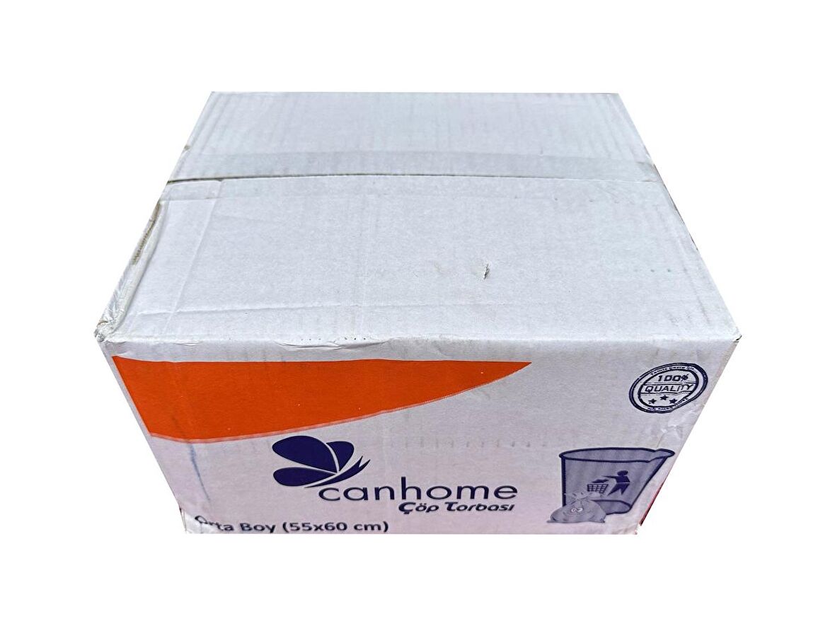 Canhome Mavi Orta Boy 55x60 Cm. 30 Litre Çöp Torbası Poşeti - 20 Adetlik 50 Rulo - Koli