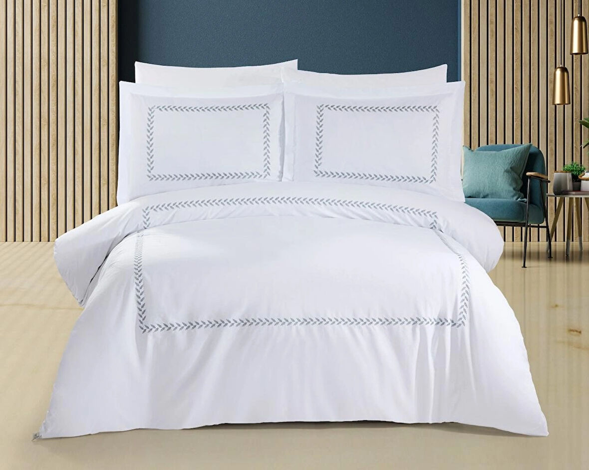 Capital Home NAKIŞLI ÇİFT KİŞİLİK 6'lı NEVRESİM TAKIMI 100% PAMUKLU