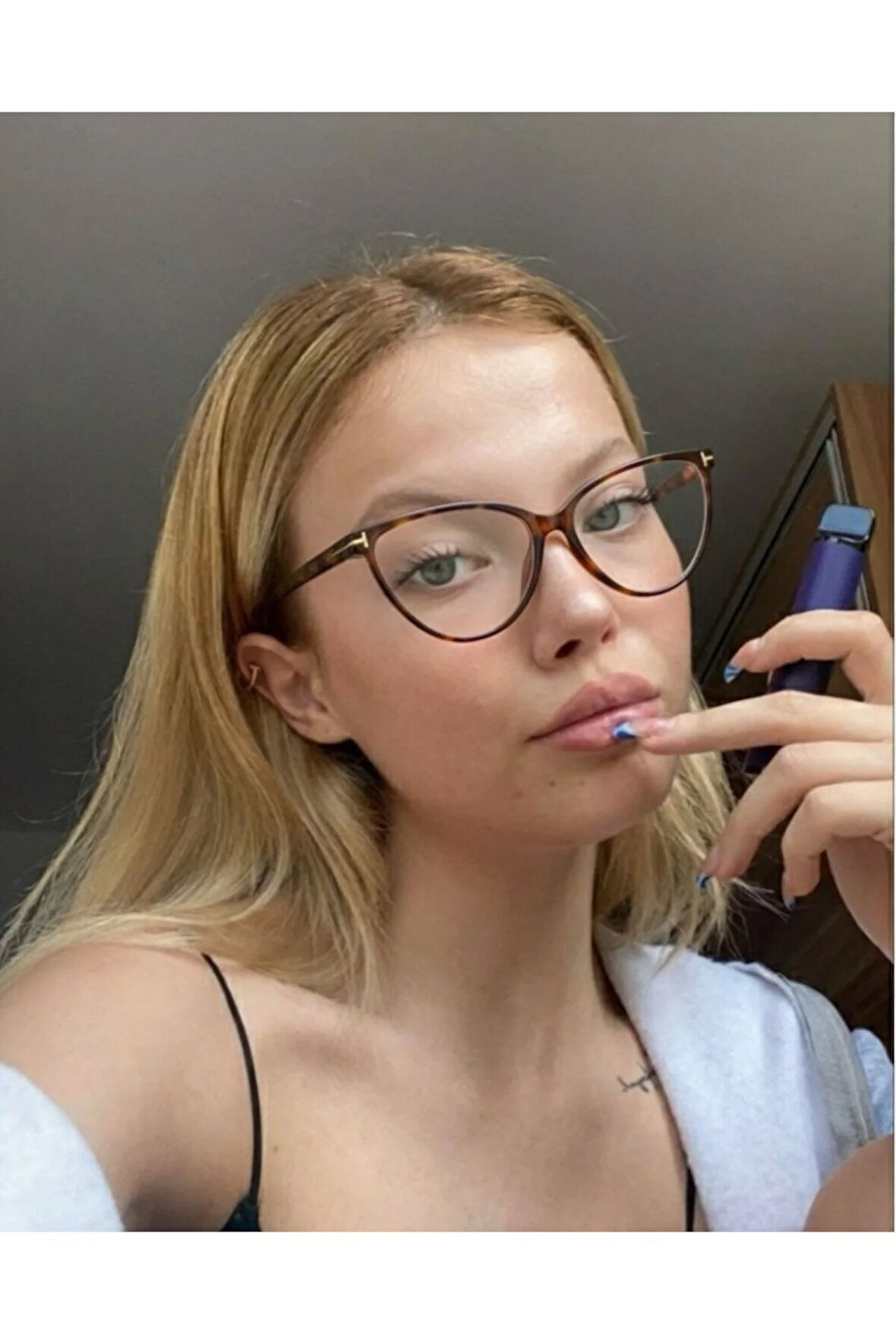 Catte Cat eye T aksesuar mavi ışık korumalı gözlük