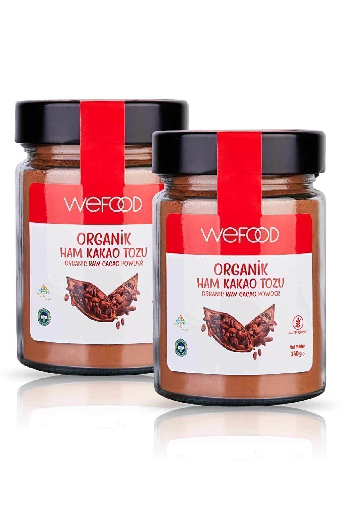 Wefood Organik Ham Kakao Tozu 140 gr 2'li