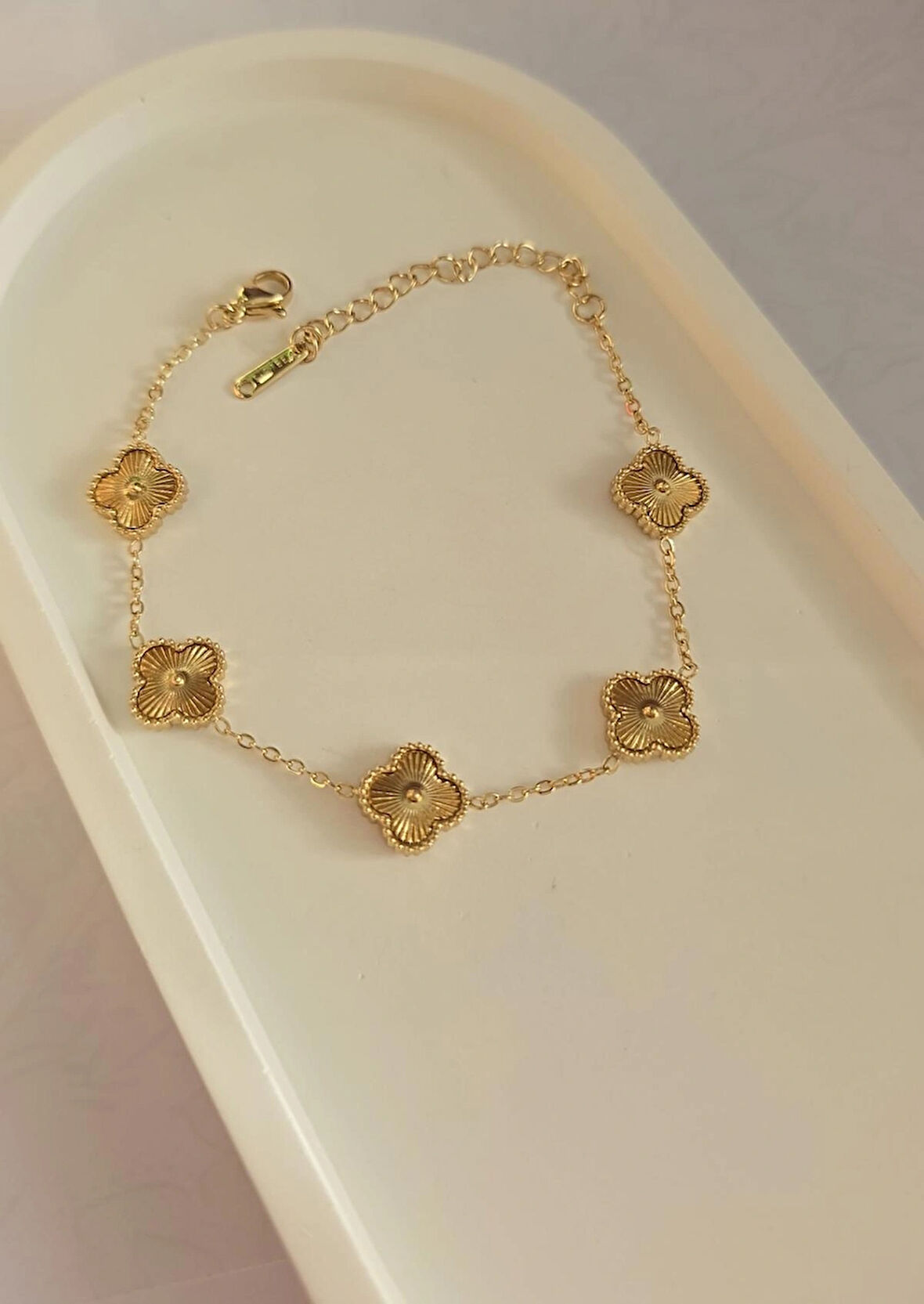 Çelik Bileklik - Yonca Model Bileklik - 