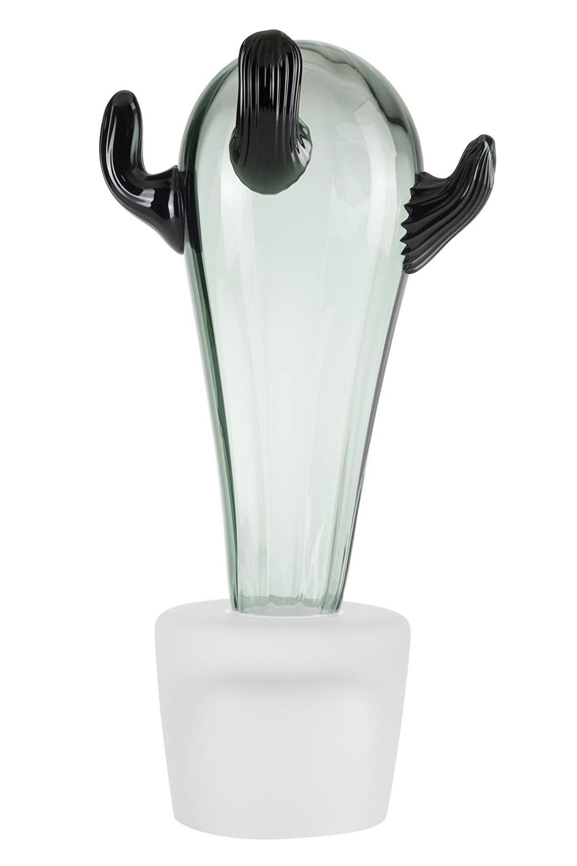 Paşabahçe Kaktus Obje 24Cm Fume Yesılı