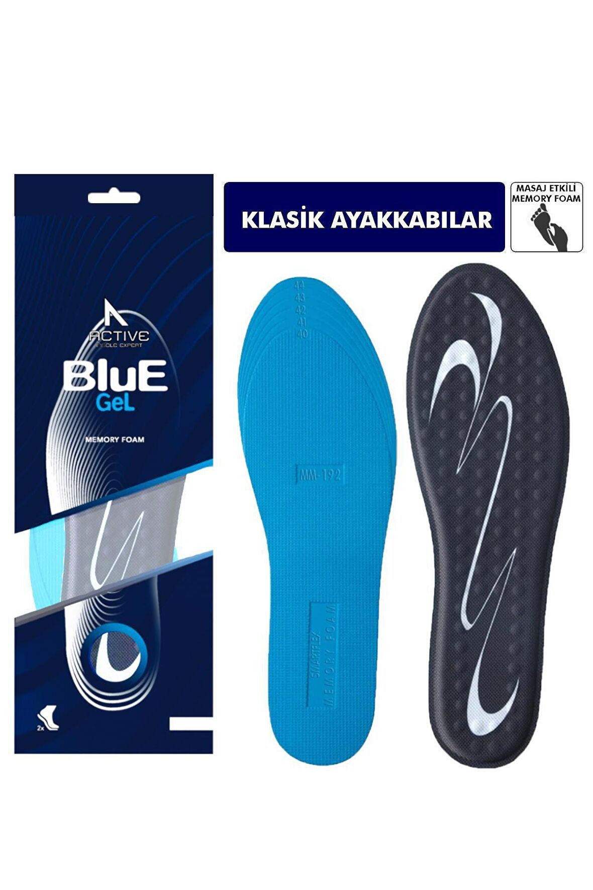 BG192 | Yumuşak Masaj Noktalı, Memory Foam Ayakkabı Tabanı, Klasik Ayakkabılar İçin İç Tabanlık