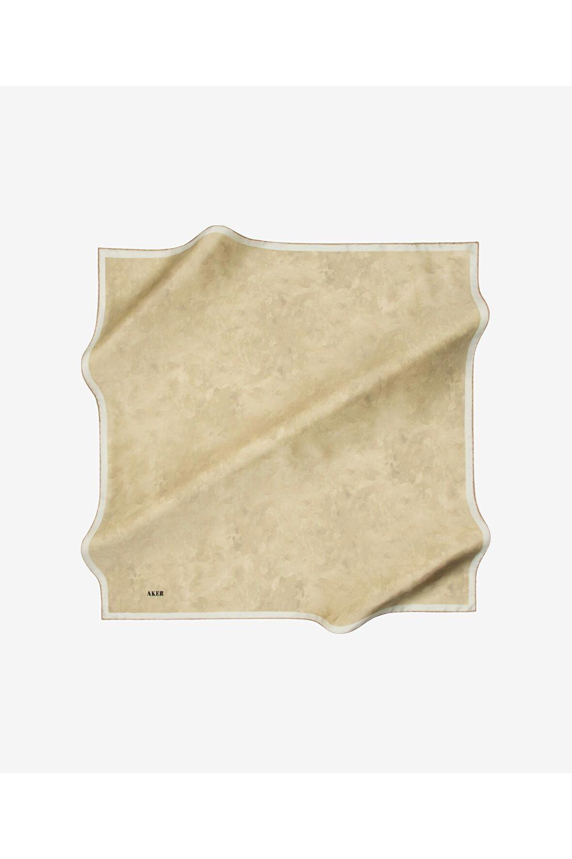 Aker Eşarp Koyu Lacivert Kadın Düz İpek Eşarp