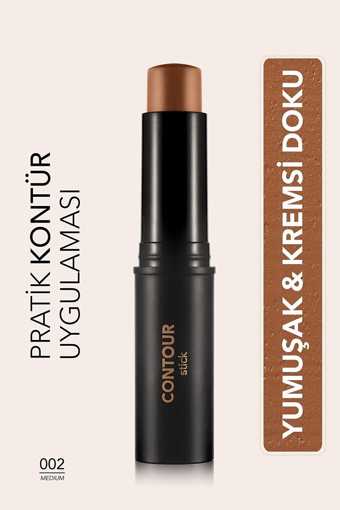Flormar Yumuşak Dokulu Stik Kontür (ORTA TON) - Stick Contour - 002 Medıum - 8690604554867