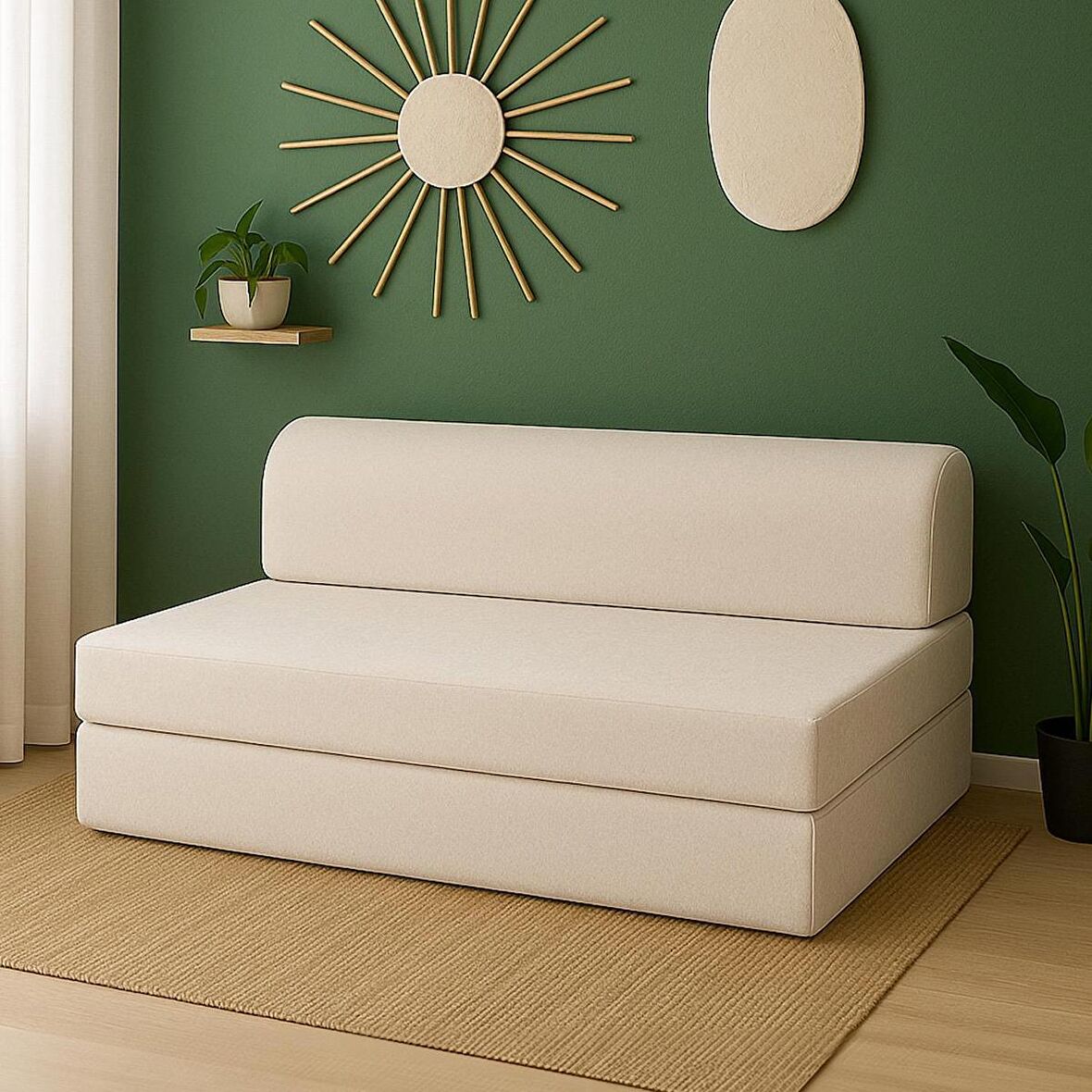 Homedius Magic Katlanır Yataklı Çift Kişilik Koltuk-Bej
