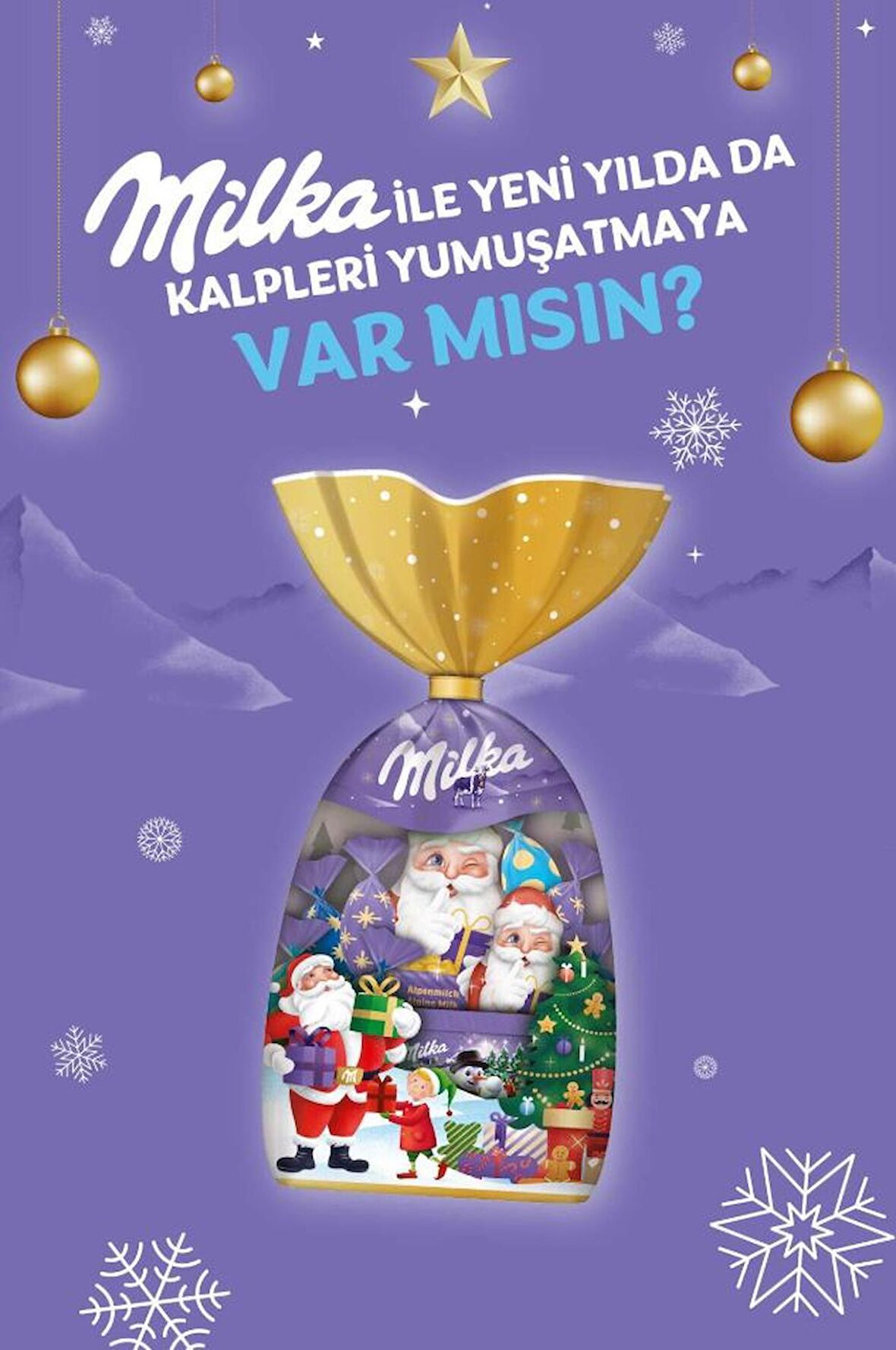 Milka Kakaolu Yılbaşı Çikolatası