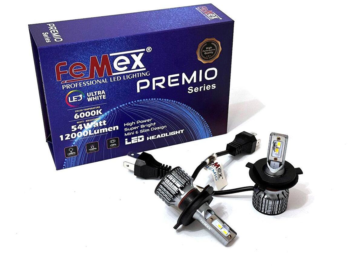 Hyundai H100 Led Xenon Kısa Far Ampulu FEMEX Premio H4 CSP Chipset