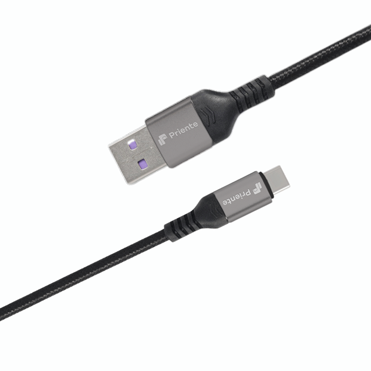 PD40CA 40W Örgülü Type-C To USB-A Hızlı Data/Şarj Kablosu 1.5 Metre (Priente Türkiye Garantili)