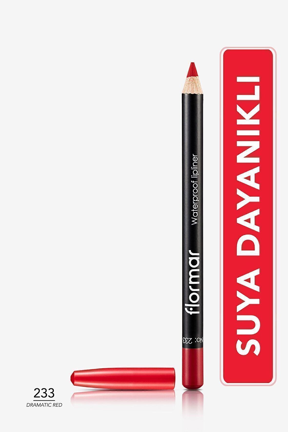 Flormar Dudak Kalemi - Waterproof Lipliner 233 Dramatic Red 8690604127665