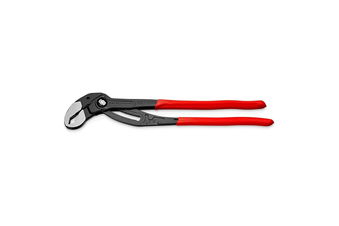 KNIPEX Cobra® XL, su pompası pensesi | Boru anahtarı, büyük, krom vanadyum, atramentize edilmiş pas koruması, 400 mm, 87 01 400