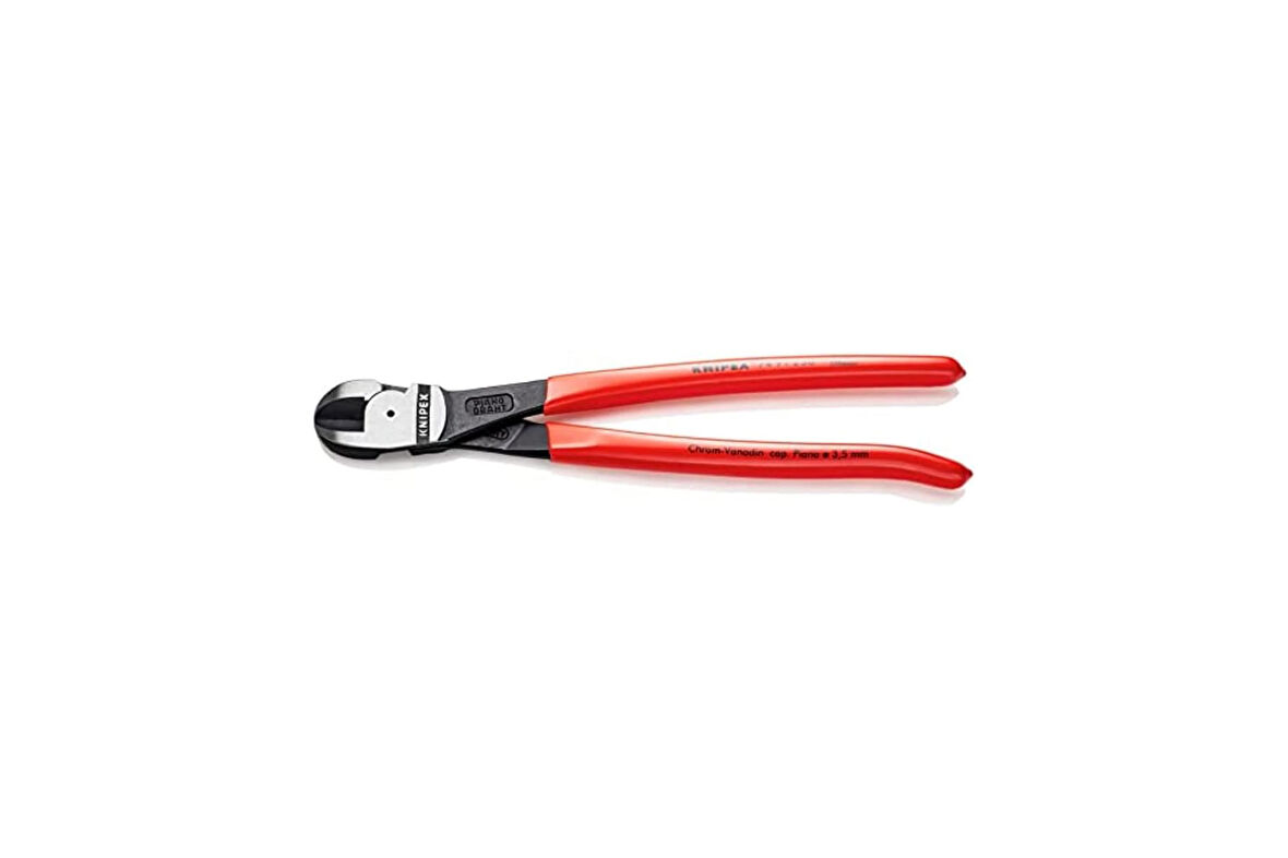 Knipex Kni7491250 Ağır Hizmet Merkezli Yan Keski, Kırmızı, 1 Adet