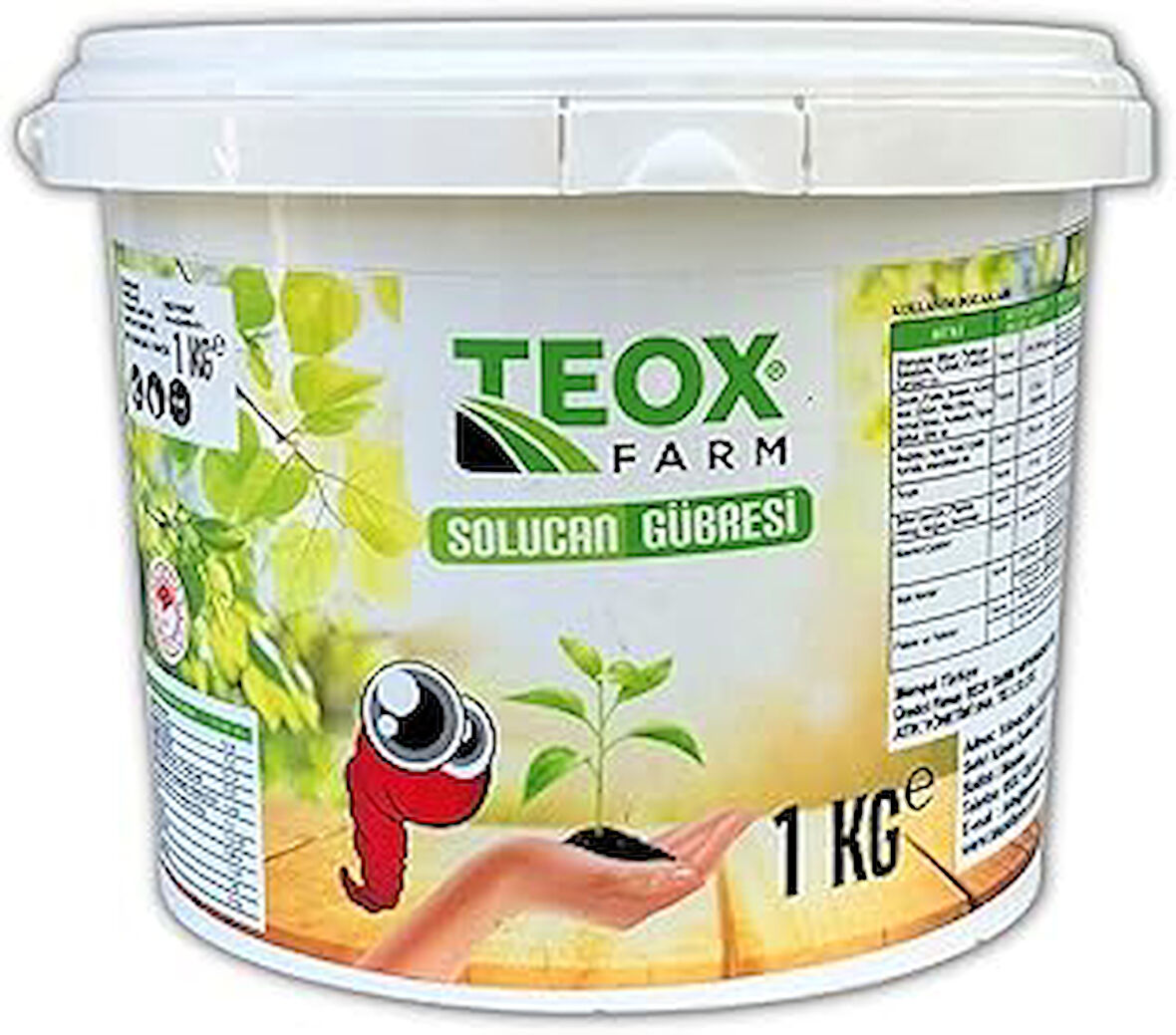 TeoxFarm Teox Farm-Katı Solucan Gübresi-1KG