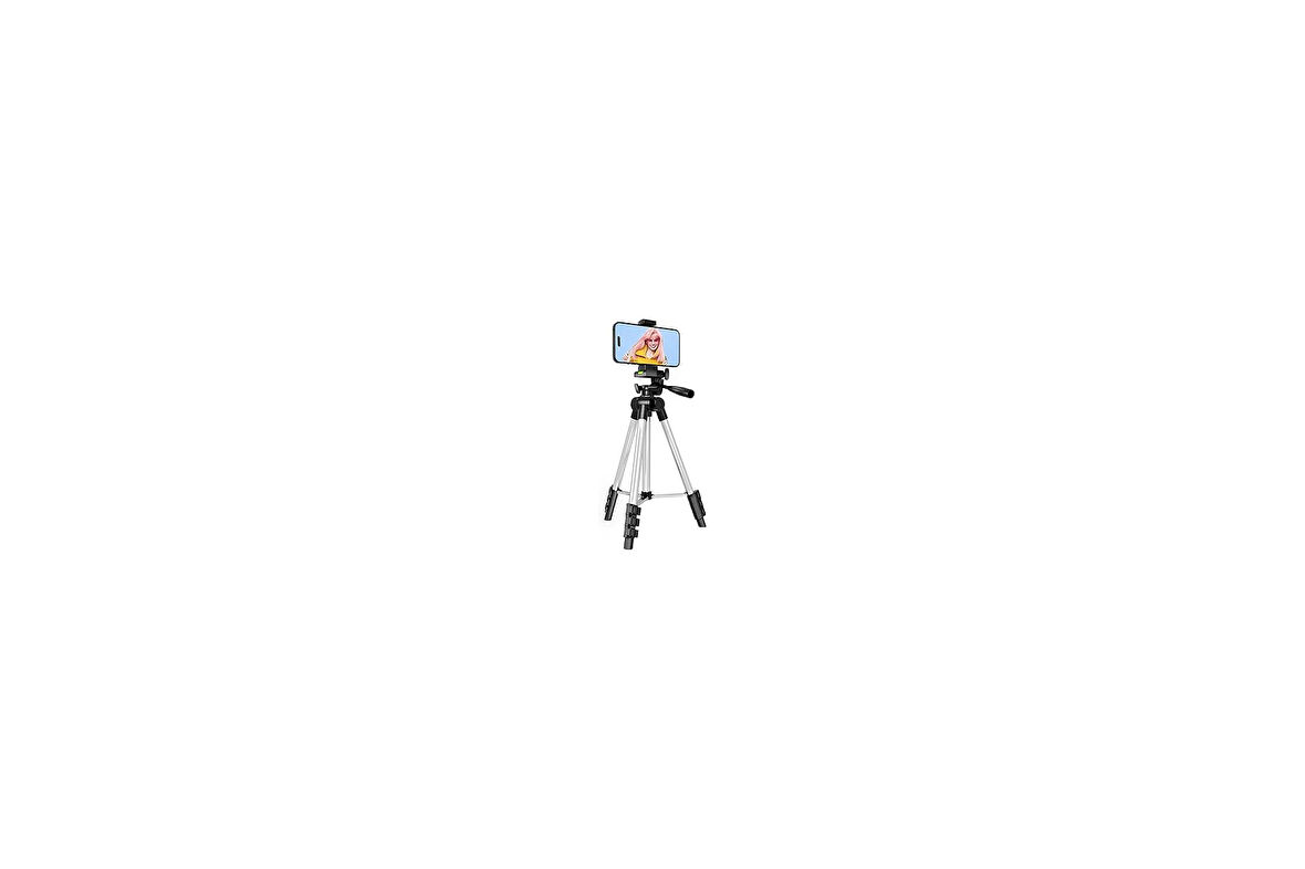 TuNet Telefon Tripodu, iPhone Tripod, Telefon Tutuculu Montajlı/Cep Telefonu/Kamera/Web Kamerası/GoPro için, iOS/Android/Akıllı Telefon için Masaüstü Hafif Tripod