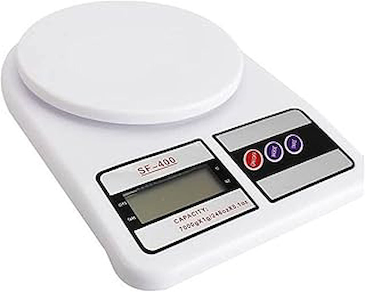 Arsimo 8683200800612 LCD Ekranlı Dijital Hassas Mutfak Terazisi Tartısı 10 kg, Çok Renkli, Medium