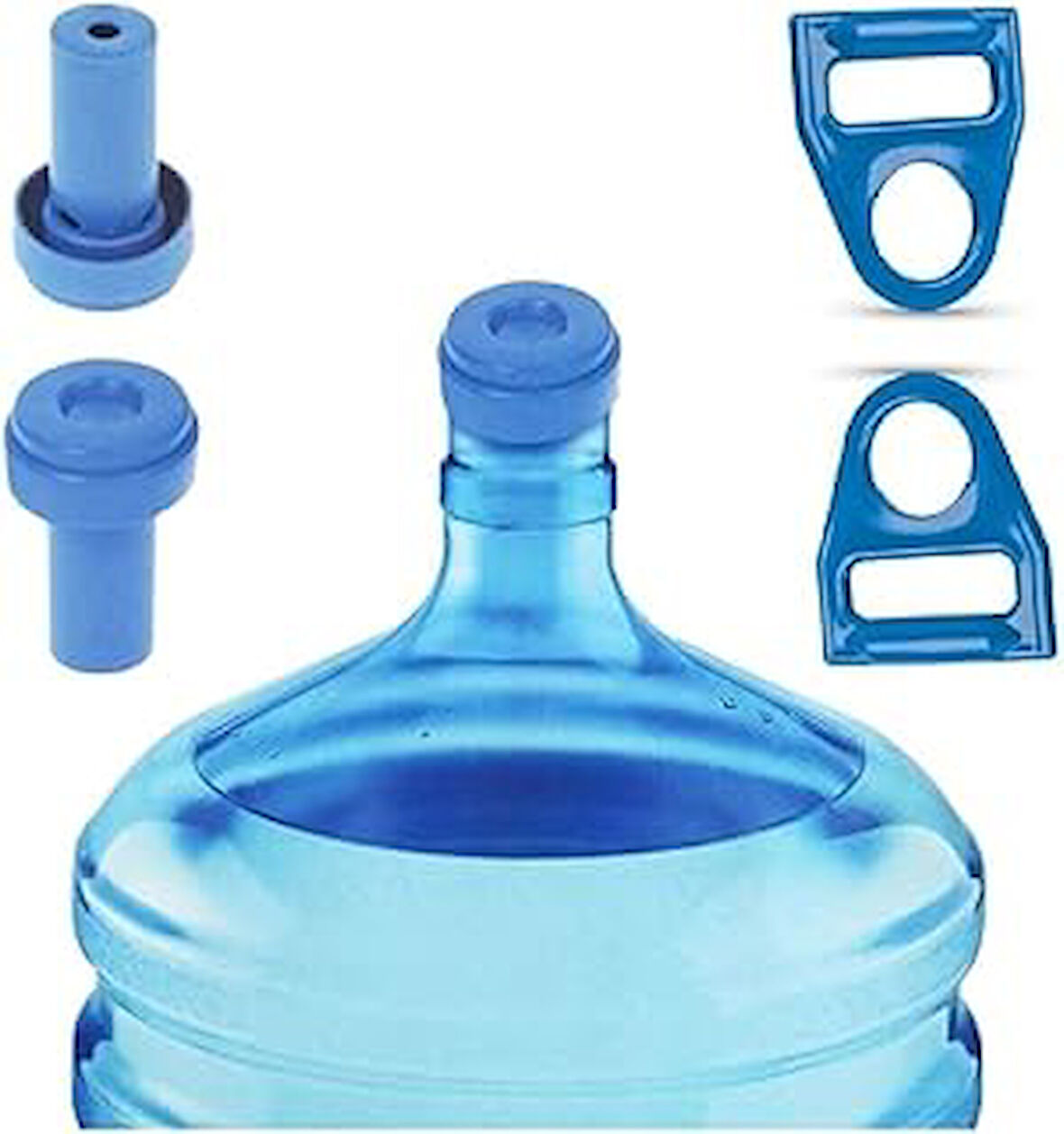 Vakia Çelik Yaylı Damacana Kapağı + Sert Damacana Taşıyıcı Kulp Seti/Carboy Carrier Cover Set