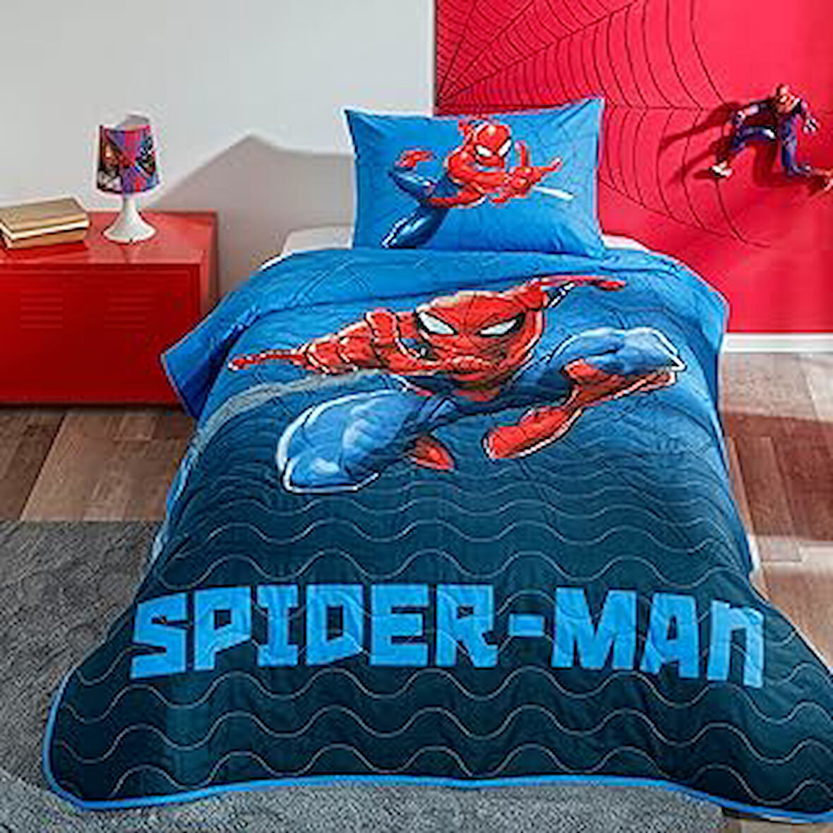 Spiderman Focus Lisanslı Karakter Baskılı Pamuk - Polyester Karışımı Yatak Örtüsü Seti, Çok Renkli, Tek Kişilik